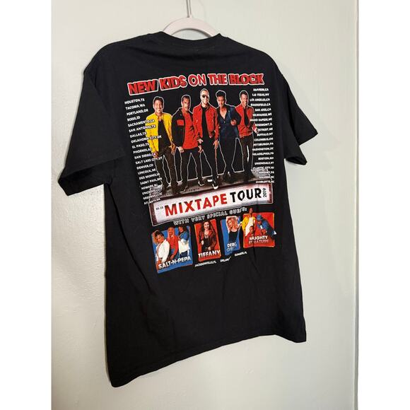 New Kids on the block Mix tape tour band tee 2019 double sided - Picture 3 of 5
